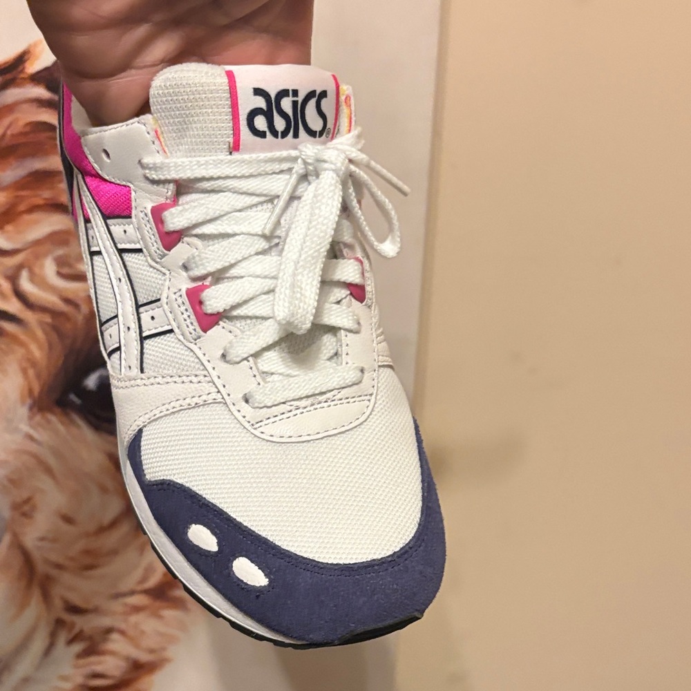 ASICS Women's White and Purple Sneakers